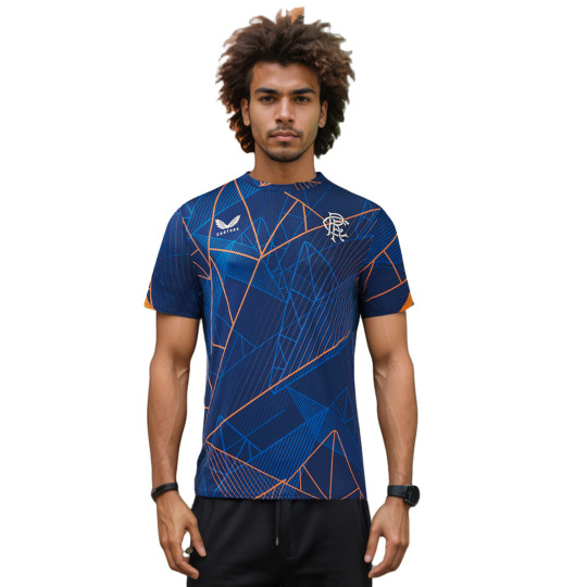 Camiseta Castore Glasgow Rangers Pre-Match 2024-2025 Caviar-Tomato