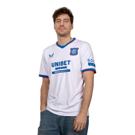 Camiseta Castore Glasgow Rangers Segunda Equipación 2024-2025 Light Grey-Lapis Blue