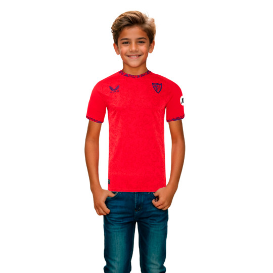 Camiseta Castore Sevilla FC Segunda Equipación 2024-2025 Niño True Red
