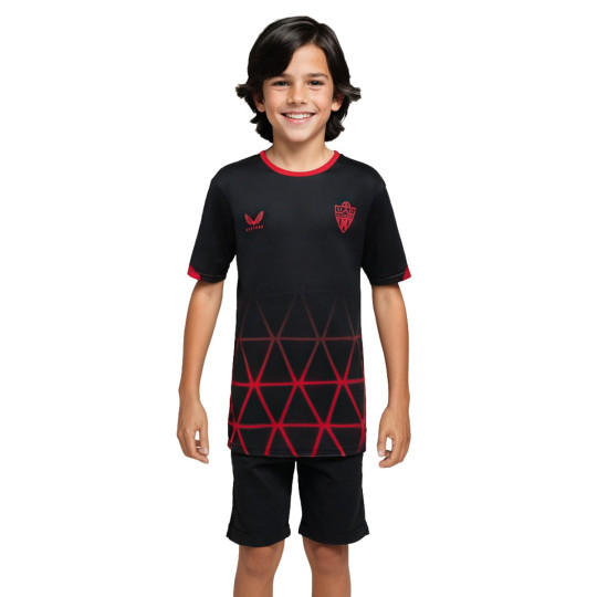 Camiseta Castore UD Almeria Pre-Match 2024-2025 Niño Caviar-Fiery Red