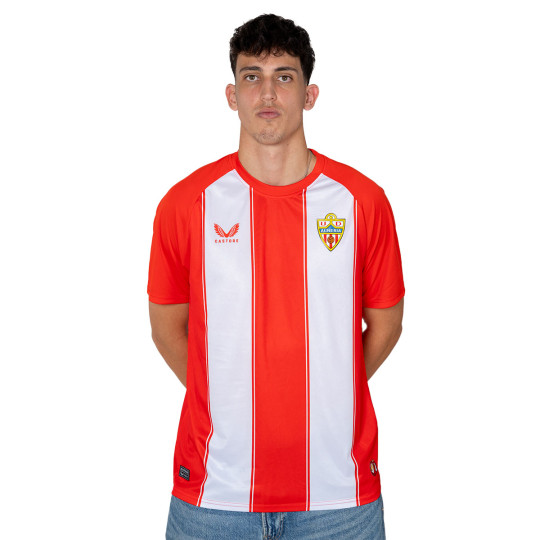 Camiseta Castore UD Almeria Primera Equipación 2024-2025 Fiery Red- Brilliant White