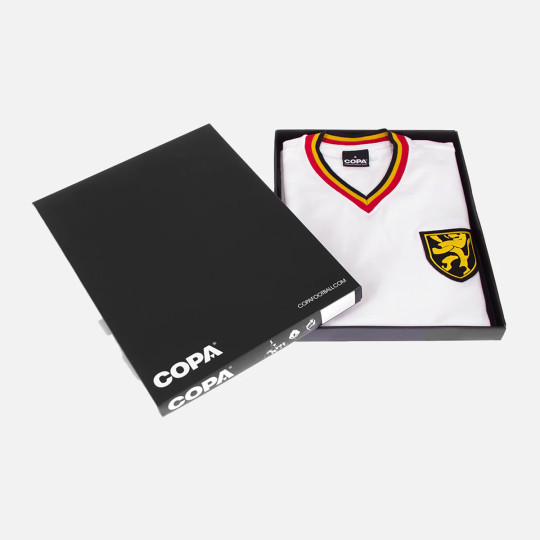 Camiseta COPA Belgium Away 1970s Retro Football White