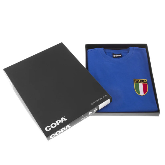 Camiseta COPA Italy 1970s Retro Blue