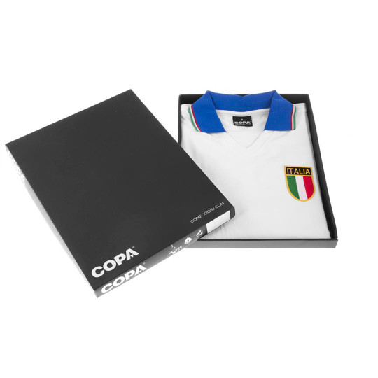 Camiseta COPA Italy Segunda Equipación World Cup 1982 Retro White