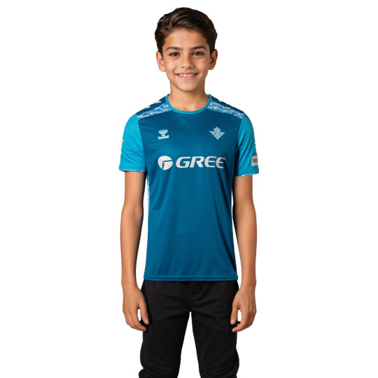 Camiseta Hummel Real Betis Tercera Equipación 2024-2025 Niño Cyan