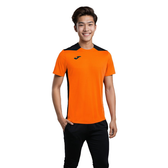 Camiseta Joma Championship VI m/c Naranja-Negro
