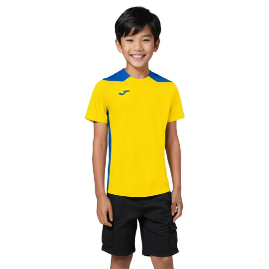 Camiseta Joma Championship VI m/c Niño Amarillo-Royal