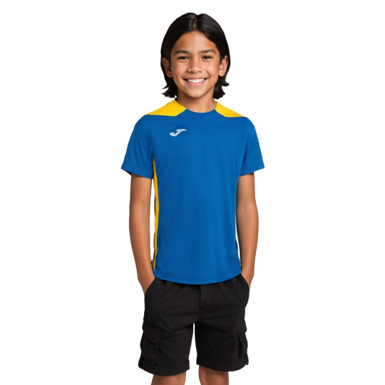 Camiseta Joma Championship VI m/c Niño Royal-Amarillo