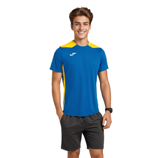 Camiseta Joma Championship VI m/c Royal-Amarillo