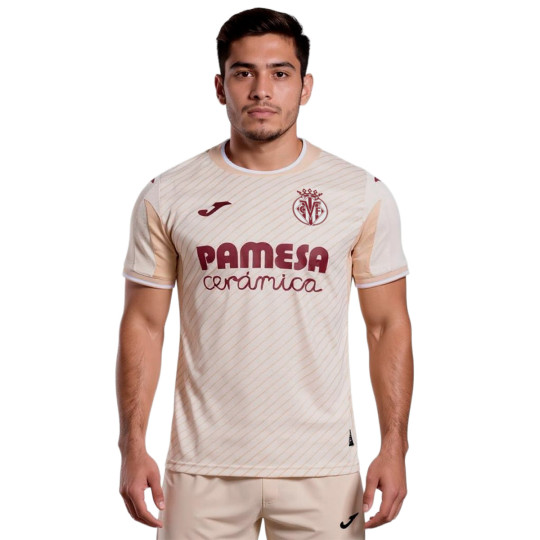 Camiseta Joma Villarreal Cf Segunda Equipación 2025-2026 Beige