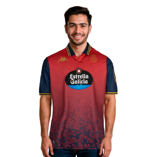 Camiseta Kappa Deportivo La Coruña Segunda Equipación 2025-2026 Red