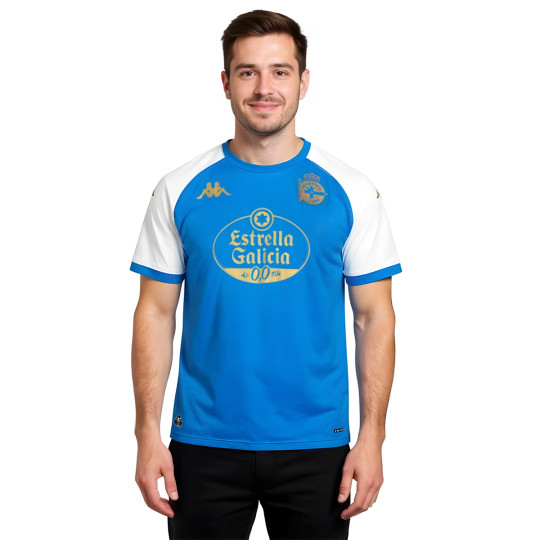 Camiseta Kappa Deportivo La Coruña Training 2025-2026 Blue Royal-White-