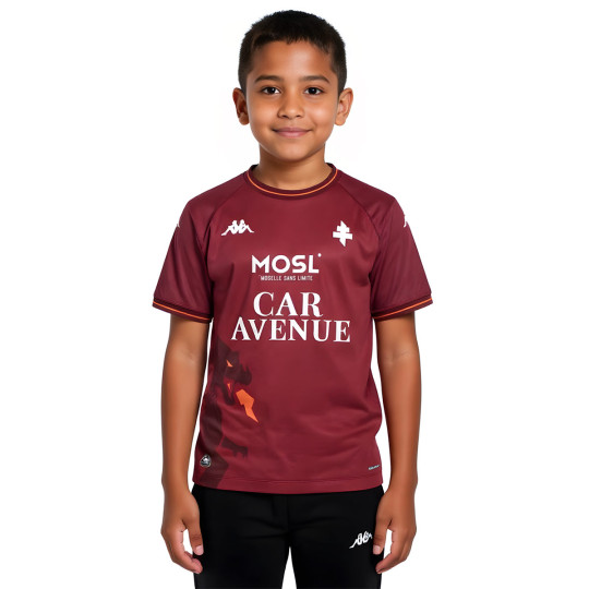 Camiseta Kappa FC Metz Primera Equipación 2025-2026 Niño Red-Orange