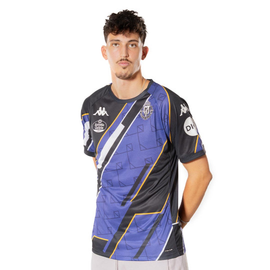Camiseta Kappa Real Valladolid Pre-Match 2025-2026 Black- Dark Blue