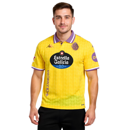 Camiseta Kappa Real Valladolid Tercera Equipación Authentic 2025-2026 Amarillo