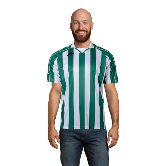 Camiseta Kappa Retro Jersey Onsai Green-White