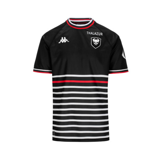 Camiseta Kappa SM Caen Segunda Equipación 2024-2025 Black-White