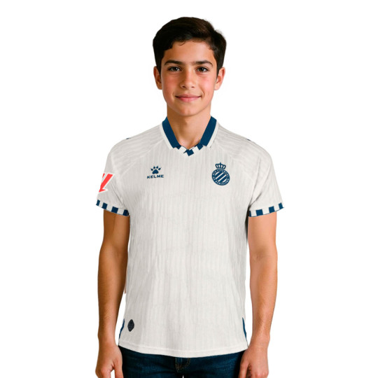 Camiseta Kelme RCD Espanyol Segunda Equipación 2025-2026 Niño Beige