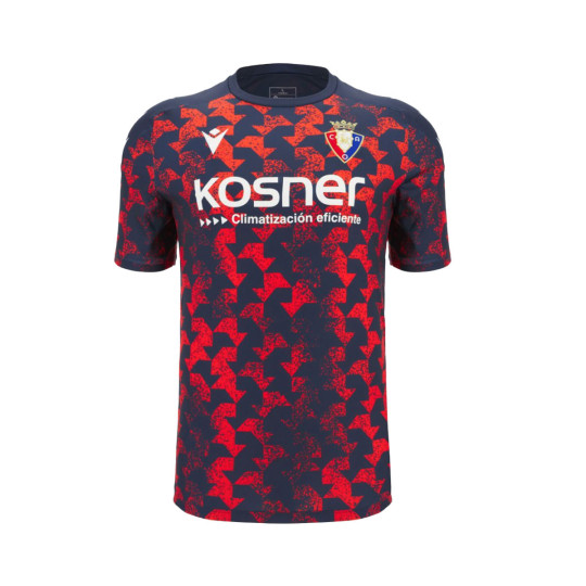 Camiseta Macron CA Osasuna Pre-Match 2025-2026 Niño Red-Blue