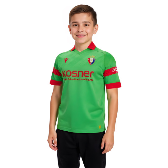 Camiseta Macron Ca Osasuna Segunda Equipación 2025-2026 Niño Green-Red