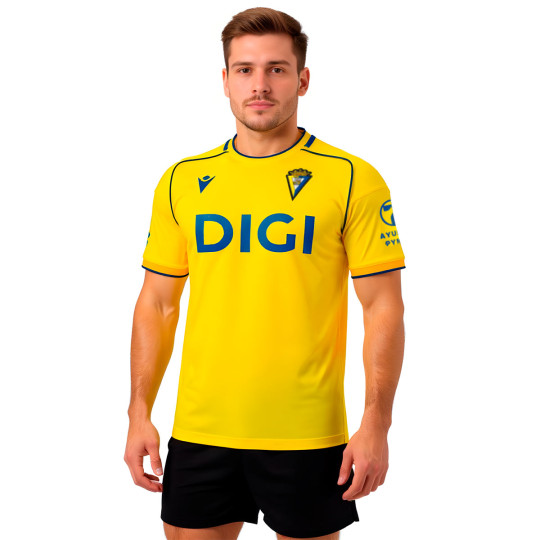 Camiseta Macron Cadiz Cf Primera Equipación 2025-2026 Yellow