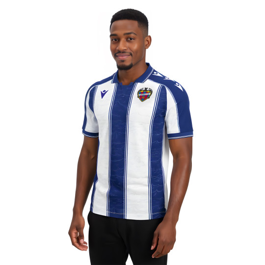 Camiseta Macron Levante Segunda Equipación 2025-2026 Azul-Blanco