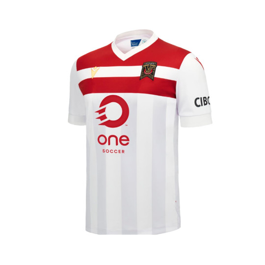 Camiseta Macron Valour FC Primera Equipación 2024-2025 White-Red