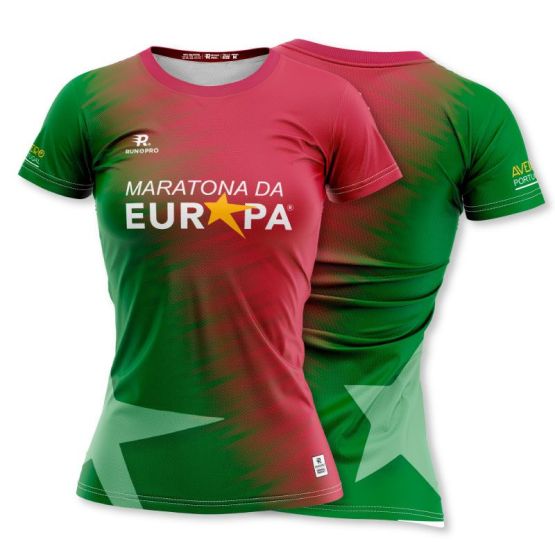 CAMISETA MANGA CORTA MARATONA DA EUROPA 2024 2 MUJER