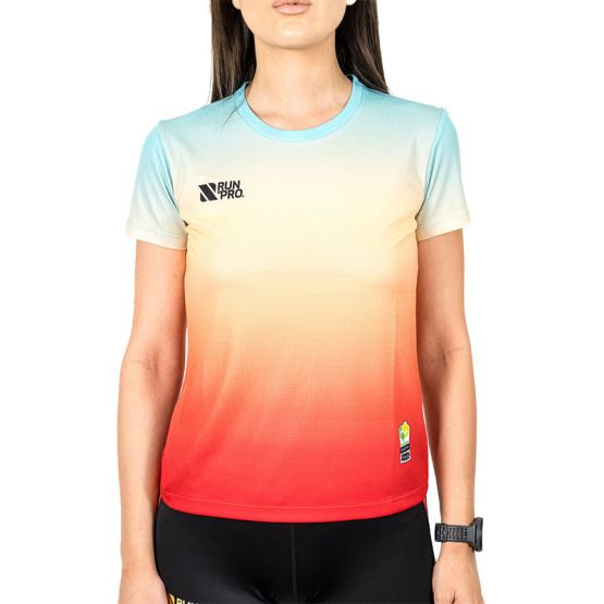 CAMISETA MANGA CORTA RUN&PRO SUNSET MUJER