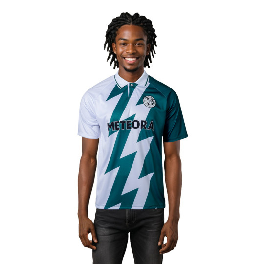 Camiseta Meteora Chester Retro Football Blanco-verde