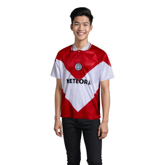 Camiseta Meteora Hale Retro Football Red- white