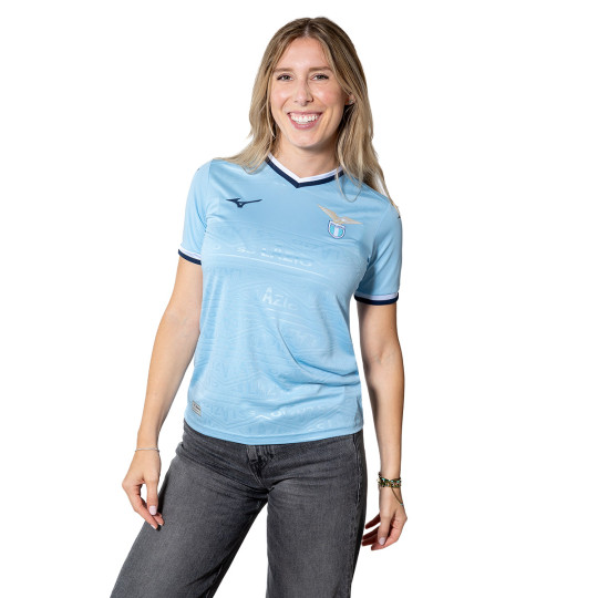 Camiseta Mizuno Lazio Primera Equipación 2024-2025 Mujer Airy Blue