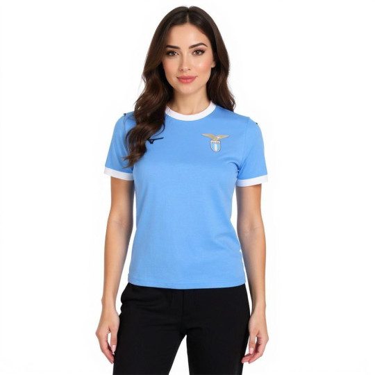 Camiseta Mizuno Lazio Primera Equipación 2025-2026 Mujer Air Blue