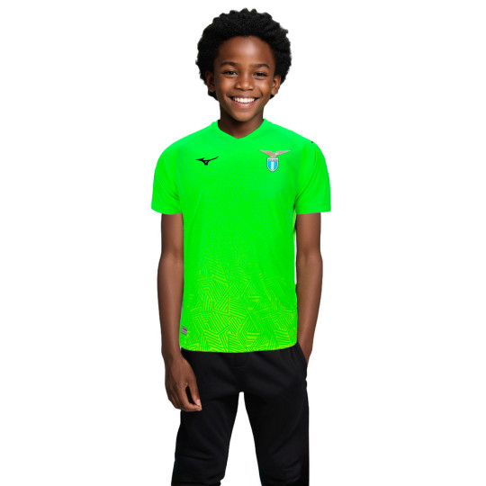 Camiseta Mizuno Lazio Primera Equipación Portero 2024-2025 Niño Green Fluor