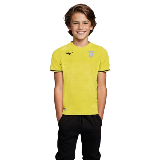 Camiseta Mizuno Lazio Segunda Equipación 2024-2025 Niño Tuscan Yellow