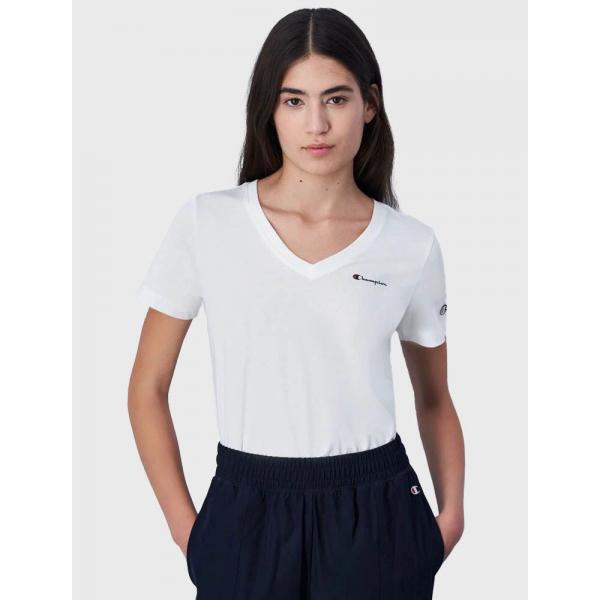 Camiseta mujer CHAMPION 117536 WW001 BLANCO