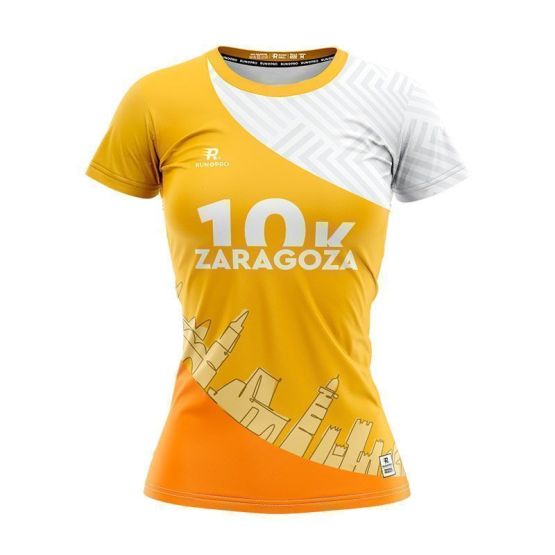 CAMISETA OFICIAL MANN-FILTER XVII MARATÓN DE ZARAGOZA MUJER (10K) 2024