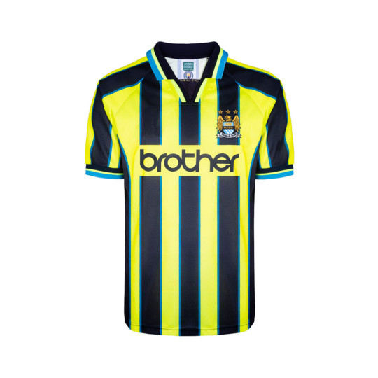 Camiseta Score Draw Manchester City 1999 Wembley shirt Yellow-Black