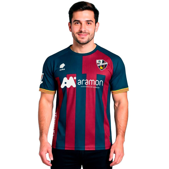 Camiseta Soka Sociedad Deportiva Huesca Primera Equipación 2025-2026 SDH Blue-SDH Red