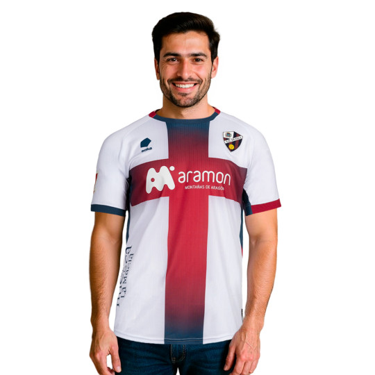 Camiseta Soka Sociedad Deportiva Huesca Segunda Equipación 2025-2026 White-SDH Red-SDH Blue