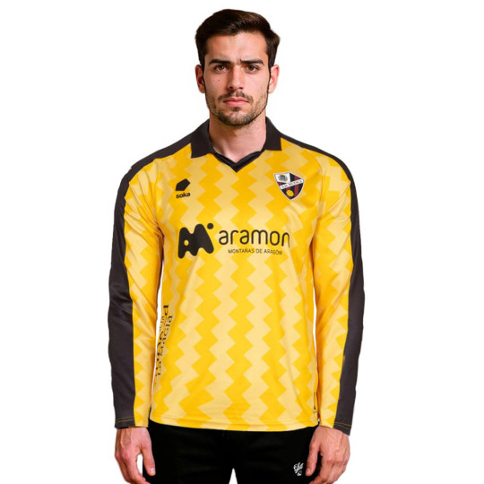 Camiseta Soka Sociedad Deportiva Huesca Segunda Equipación Portero 2025-2026 Banana Yellow-Black
