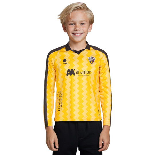 Camiseta Soka Sociedad Deportiva Huesca Segunda Equipación Portero 2025-2026 Niño Banana Yellow-Black
