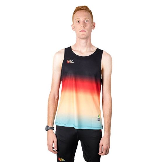 CAMISETA TIRANTES RUN&PRO BLACK SUNSET