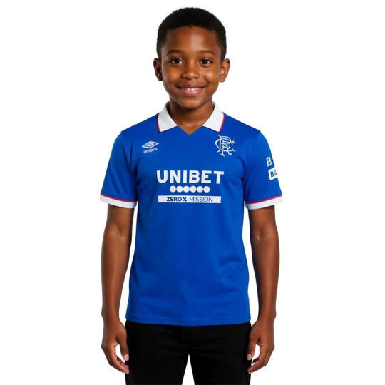 Camiseta Umbro Glasgow Rangers Primera Equipación 2025-2026 Niño Lapsis Blue