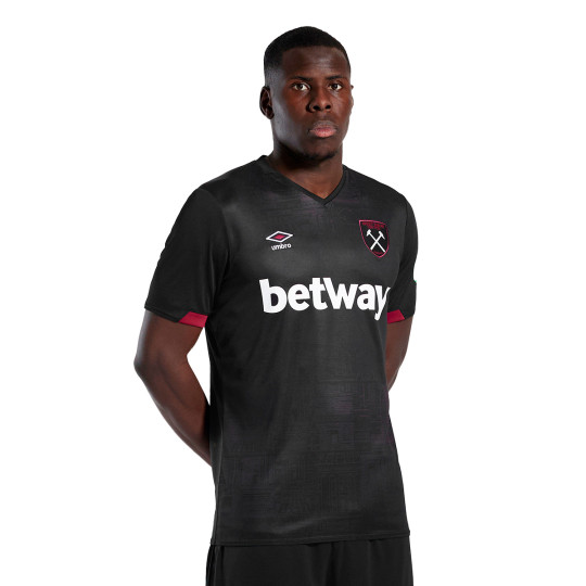 Camiseta Umbro West Ham Segunda Equipación 2024-2025 Black