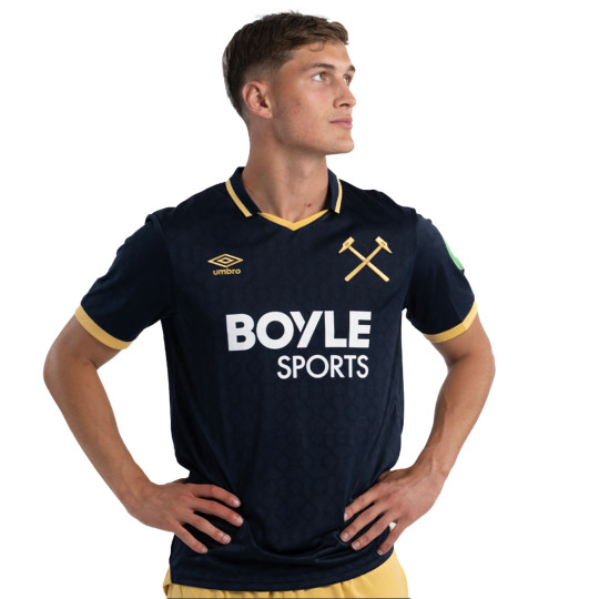 Camiseta Umbro West Ham Tercera Equipación 2025-2026 Sky Captain-Orche