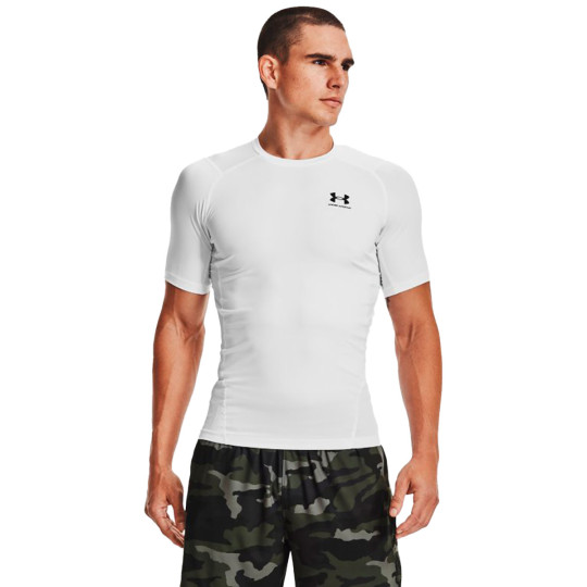 Camiseta Under Armour HeatGear Compression white-black