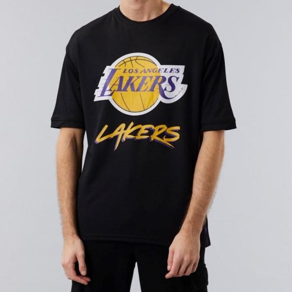 Camisetas NEW ERA NBA SCRIPT MESH TEE LOSLAK BLKTRP