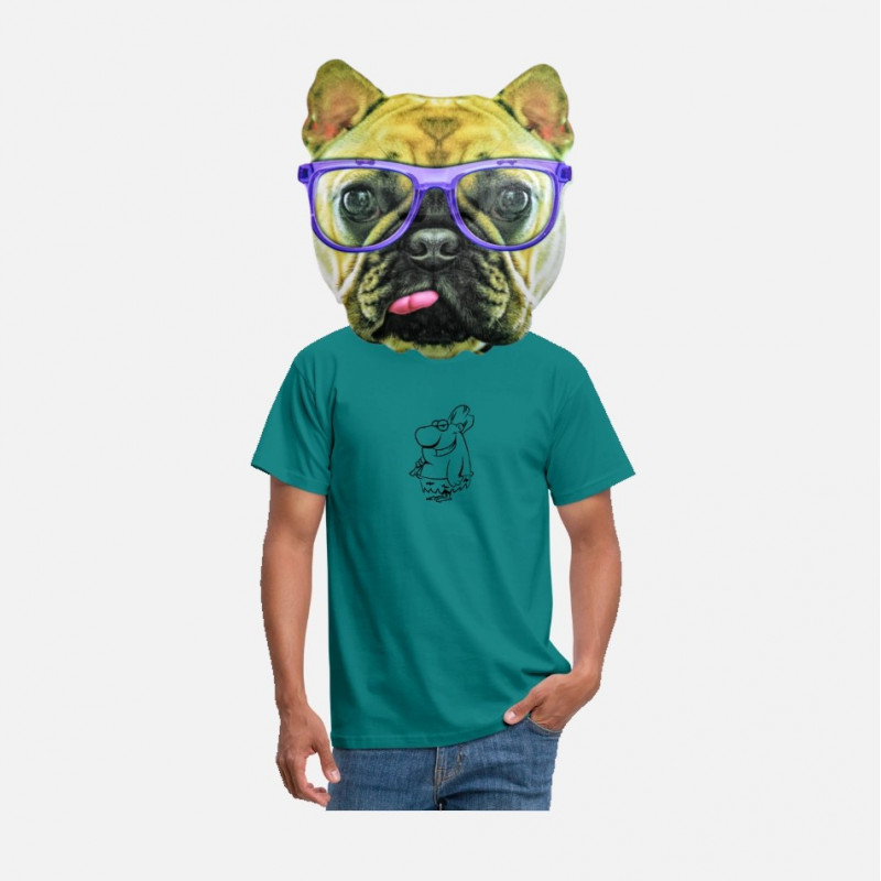 Careta Gigante de Perro Pitbull con Gafas - 40 x 35 cm-2C10-600-40272