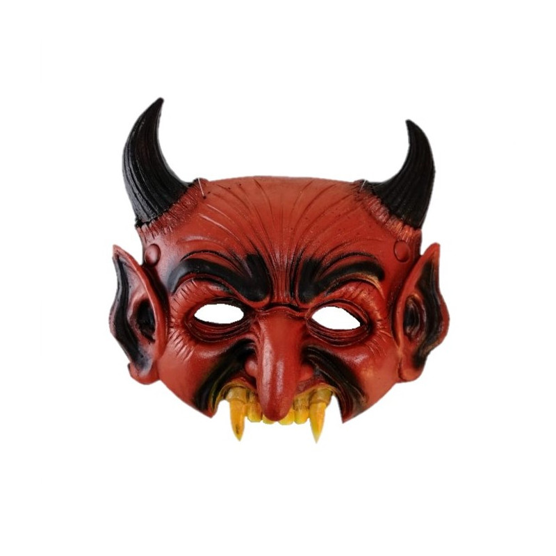 Careta Látex de Demonio / Diablo - Careta de Halloween-2E16-000-40080